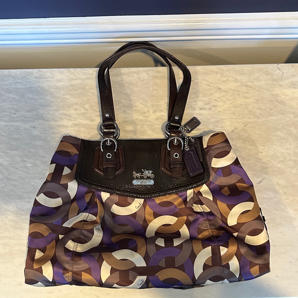 Coach Multicolor Patterned Shoulder Bag